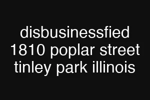 disbusinessfied 1810 poplar street tinley park illinois