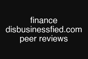 finance disbusinessfied.com peer reviews